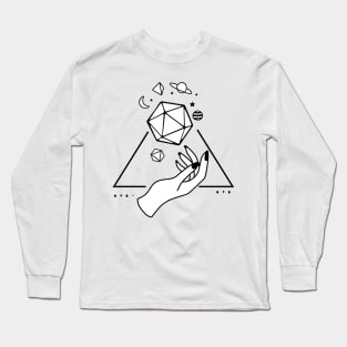 pen and paper hands of god Long Sleeve T-Shirt